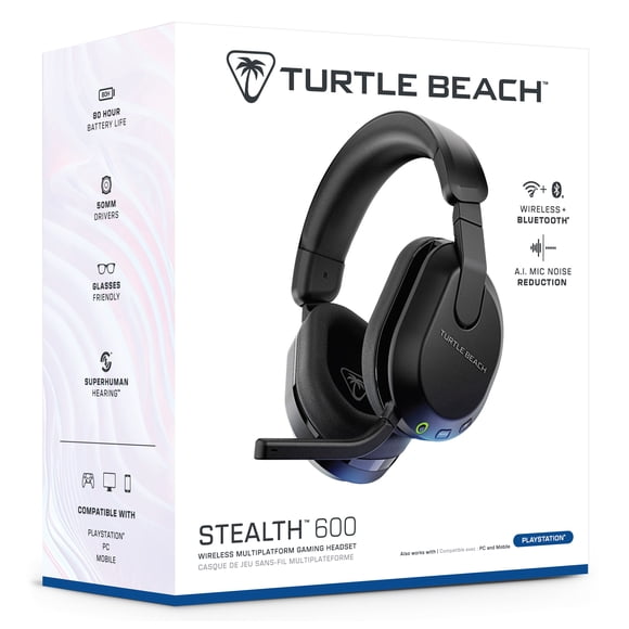 Turtle Beach® Stealth™ 600 – Black for PS5™, PS4™, PC, & Bluetooth® Equipped Mobile Devices