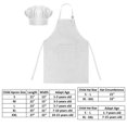 thumbnail image 2 of TOPTIE Kids Apron and Chef Hat Set, Adjustable Cotton Child Cooking Kitchen Apron, S-XXL-White-M, 2 of 7