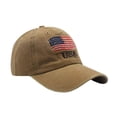 thumbnail image 1 of Baseball Hats For Men American Flag Patch Breathable A Cap Mesh Classic, 1 of 9