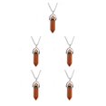 thumbnail image 2 of QualitChoice Hexagon Column Charm Exquisite Women Men Making Findings Handmade Anniversary Hanging Pendants Colorful Crystal Red Sand Color 5Set, 2 of 6