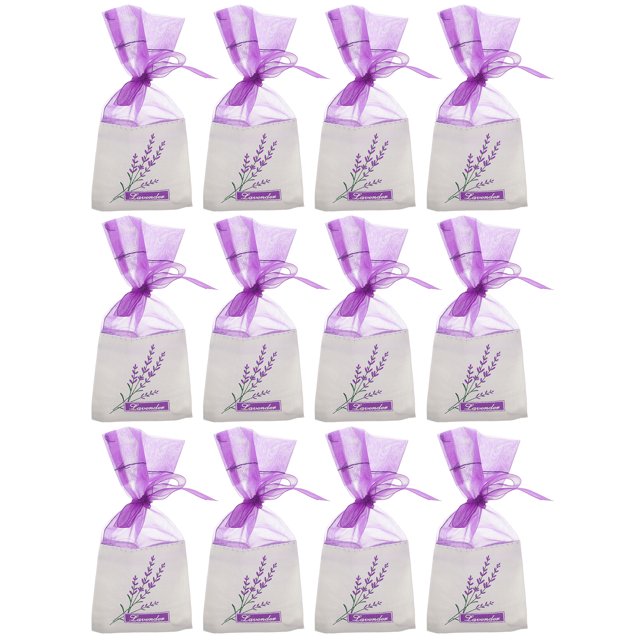 MasteelfCA 1 Set 12Pcs Lavender Sachet Fragrance Lavender Sachet (New Style Deep Purple)