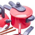 thumbnail image 4 of relayinert Plastic Kitchen Pretend Play Utensils Cookware Toy for Baby Girls Boys Red, 4 of 7