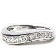 thumbnail image 1 of Bague Empilable d'Anniversaire en Diamant Rond Fantaisie 1/4 Ct, 1 of 2