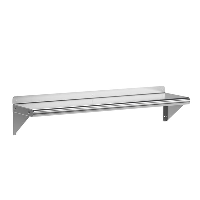 Stainless Steel Shelf 48"x12" Wall Mounted,Commercial Shelving, Floating Shelving, Metal Shelves, Heavy Duty Storage Rack for Kitchen, Garage and Utility Room