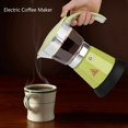 thumbnail image 4 of Coffee Maker Pot, Electric Coffee Maker, Aluminum Alloy For Home For Office, 4 of 8