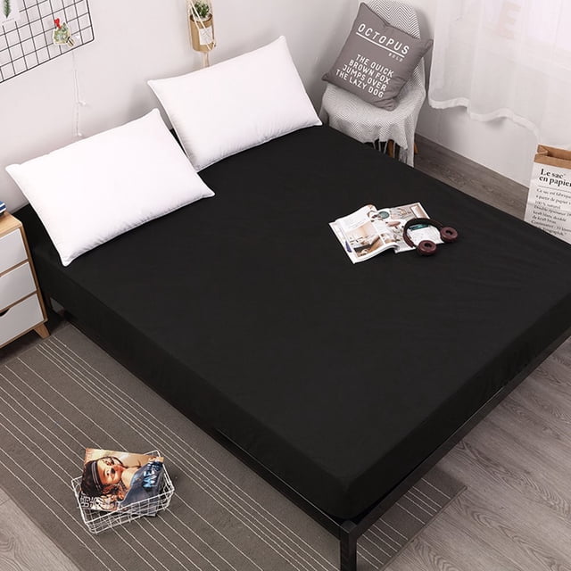 Bed Mat Cover Waterproof Mattress Protector- Breathable Super Soft & Noiseless Cotton Fabric Matress Protection Fitted Cover