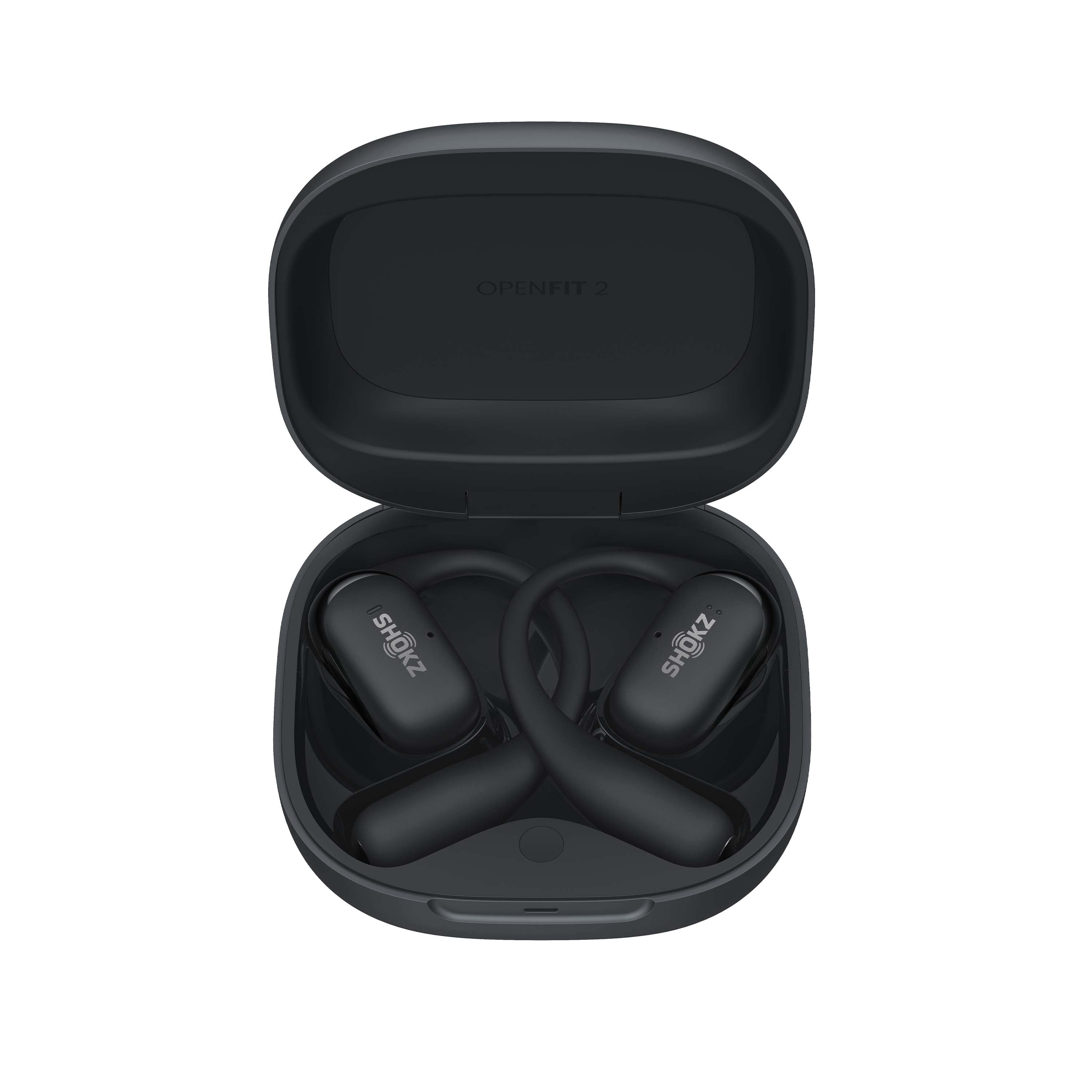 Refurbished Shokz OpenFit 2 True Wireless Earbuds with DualBoost Technology, Black, 48-Hour Battery Life, SHOKZ T920