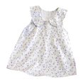 thumbnail image 2 of Économies d'Été! Robe d'Été pour Enfants, Robes Décontractées pour Filles en Liquidation, Robe Sans Manches à Col Rond pour Enfants, Robe d'Été Décontractée à Col de Poupée, 2 of 3