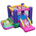 thumbnail image 1 of Gymax Inflatable Bounce House Kids 6-in-1 Bouncy Castle Pitching Game Blower Excluded, 1 of 10