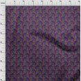 thumbnail image 3 of oneOone Viscose Chiffon Fabric Leaves & Floral Block Printed Craft Fabric BTY 42 Inch Wide, 3 of 4