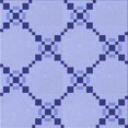 thumbnail image 1 of Ahgly Tapis d'Intérieur Lavable en Machine Carré Transitionnel Bleu Pastel, 4 Pieds Carré, 1 of 7
