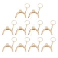 thumbnail image 2 of simhoa Sewing Wallet Kiss Clasp Lock Hardware Supplies Rose Gold, 2 of 6