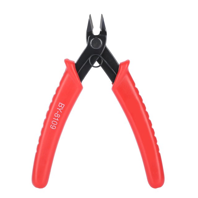 Wire , Compact By8109 Electronic , Electronic Cutter Red Handle For Plastics Steel Wires