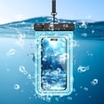 thumbnail image 1 of Birdeem Waterproof Phone Pouch,Universal 7X3.5 Inch Touchscreen Dry Bag Case with Lanyard,Submersible Protector for Swimming Hiking Kayaking Floating Protection, 1 of 9