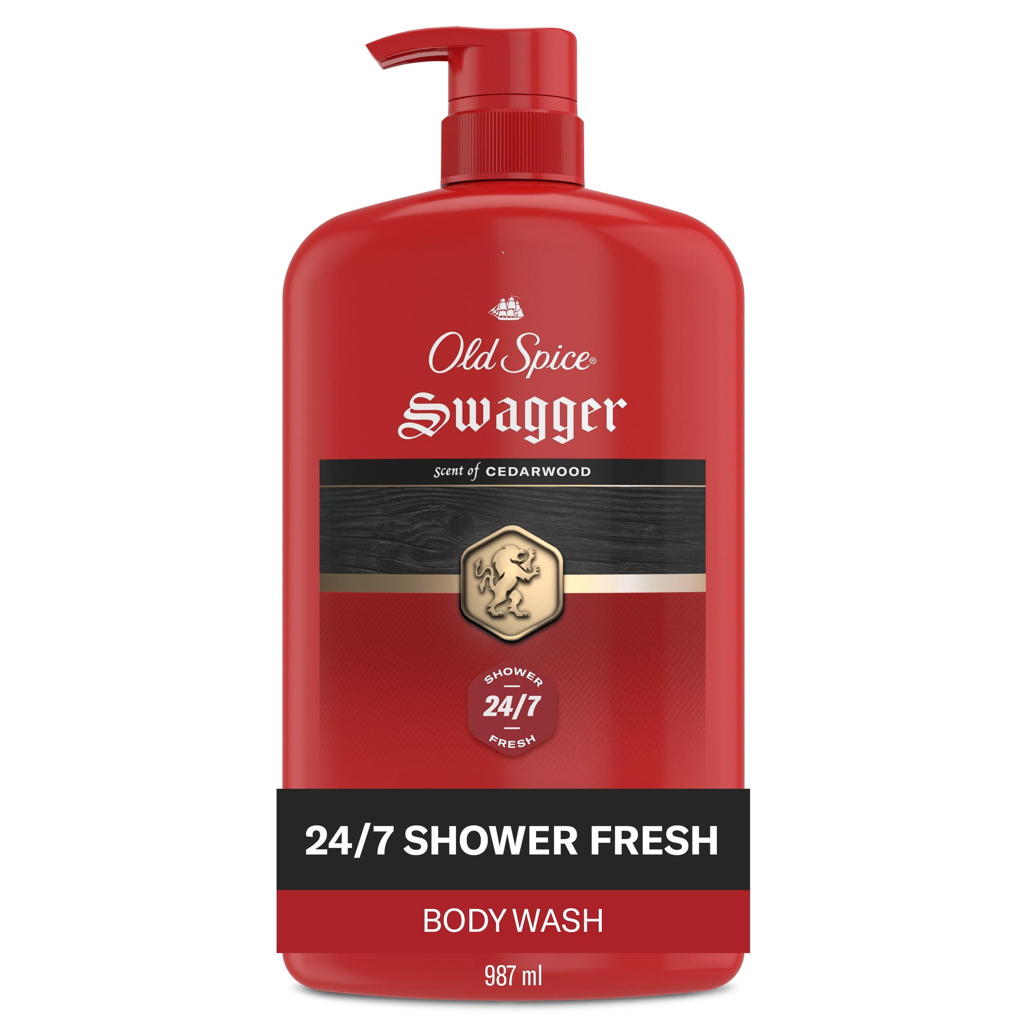 大容量Old Spice Swagger ボディソープ 987ml 4本セット Old Spice Body Wash Men'S Pump, Swagger Scent Of Confidence, 987