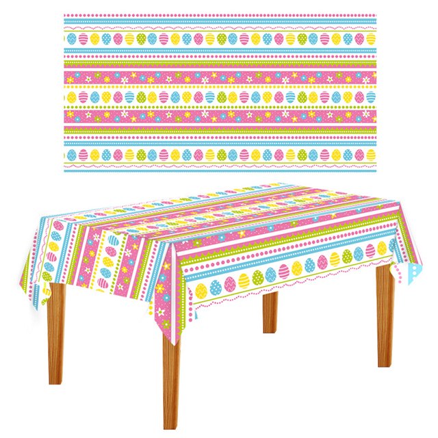 RYRDWP Easter Party Tablecloth Holiday Party Background Wall Table Decoration