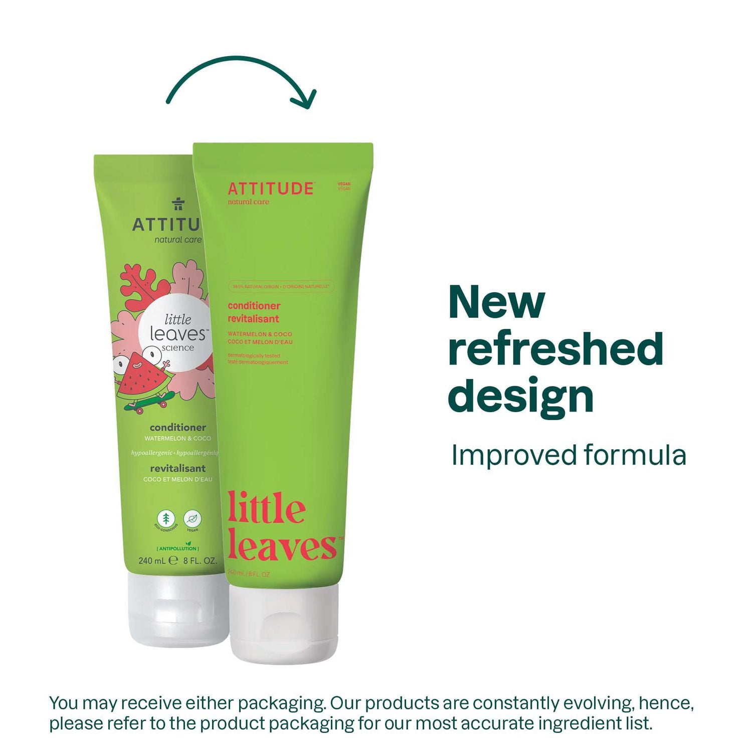 ATTITUDE little leaves, Revitalisant, Melon d'Eau & Coco