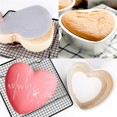 thumbnail image 3 of 8 Inch Heart Shaped Cake Pan, Aluminium Heart Cake Tin,Non-Stick Springform Baking Pan Mould for Making Cakes, 3 of 6