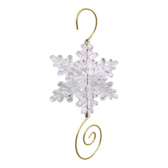 Winter pattern Themed Ornament Hooks Metal Wire Hooks With Decorative Winter Design For Hanging For Farmhouse