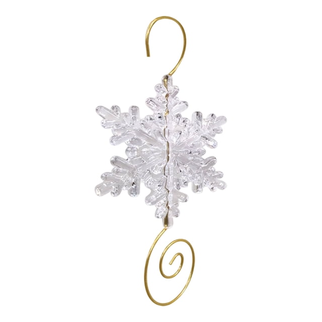 Winter pattern Themed Ornament Hooks Metal Wire Hooks With Decorative Winter Design For Hanging For Farmhouse