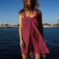 thumbnail image 4 of Yuyuzo Womens Rompers Oversized Square Neck Tank Tops Wide Leg Shorts Summer Casual 1 Piece Jumpsuits, 4 of 7