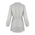 thumbnail image 4 of WILLBEST Robes pour Femmes Robes Décontractées à Volants avec Cordon Manches Longues Évasées Été Robe Mini Unie, 4 of 4
