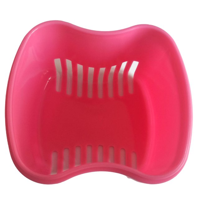 Maytalsory Denture Bath Box Plastic Tool Mouth-guard Artificial Tooth Holder Lightweight Convenient False Case Using Supplies Pink
