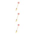 thumbnail image 4 of Transemion 1/2/3/5 Cartoon Adorable Restaurant Hotel Tableware Portable Washable Stainless Steel Stirring Mixing Dinnerware Cake Flatware Candy Fork Brown 3PCS, 4 of 6