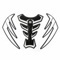 thumbnail image 1 of 3D Rubber Side Tank Pad Protector Gas Fit For Kawasaki ZX 6R 10R Z1000 Z750 White, 1 of 5