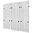 thumbnail image 3 of 2' x 6' Foot Wire Grid Panel Wall Display Kit, 3-Pack. Color: Black, 3 of 3