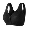 thumbnail image 1 of Yuzhih Womens Front Closure Everyday Bras Comfortable Wireless Bralettes V Neck Seamless Bra Wire Free Basic Bras, 1 of 7