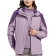 thumbnail image 1 of Imperméables pour la Pluie Femme Longs Manteaux de Pluie pour Femmes Imperméables Légers à Fermeture Éclair Complète Coupe-Vent à Capuche Imperméable de Randonnée Manteau de Pluie Grande Taille Imperméable Doublé Manteaux de Pluie pour Femmes Eau, 1 of 2