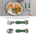thumbnail image 4 of 2 Pack Toddler Fork Spoon, Metal Toddler Cutlery Set Cartoon Spoon Tableware Kit Stainless Steel Forks And Spoons Comfortable To Handle Toddler Silverware With Storage Box, 4 of 8