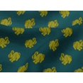 thumbnail image 4 of oneOone Viscose Jersey Fabric Rabbit Block Print Fabric BTY 60 Inch Wide, 4 of 5
