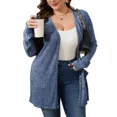 thumbnail image 1 of AviBest Plus Size Cardigans for Women Lightweight Long Sleeve Open Front Button Up Fall Thin Cardigans with Pockets, 1XL-5XL, 1 of 6