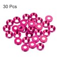 thumbnail image 3 of Unique Bargains Lot de 30 Rondelles à Encastrer M4 en Alliage d'Aluminium Anodisé pour Finition, Rose, 3 of 4