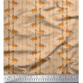 thumbnail image 1 of Soimoi Georgette Viscose Fabric Giraffe Kids Fabric Prints by Yard 42 Inch Wide, 1 of 3