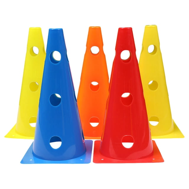 Miangastore 5Pcs Football Flexibility Training Obstacles Hollow Out Training Cones Marker Cones