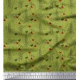 thumbnail image 1 of Soimoi Green Poly Georgette Fabric Rocket & You Are My Everything Text Fabric Prints By Yard 52 Inch Wide, 1 of 3