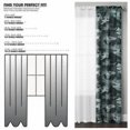 thumbnail image 5 of Your Zone 4 Piece Window Curtains Panel Set, 27.5" x 84" Gray Camo, 5 of 5