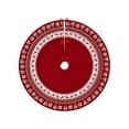 thumbnail image 1 of Christmas Tree Skirt Snowflake Reindeer Digital Christmas Tree Skirt Surround with Polyester Ornament Decoration Christmas Tree Decorations, 1 of 6