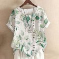 thumbnail image 1 of SMihono T-Shirt Surdimensionné pour Femmes Mode Femme Décontracté Col Rond Blouse Imprimée T-Shirt à Manches Courtes Hauts d'Été Hauts Décontractés d'Été pour Femmes, 1 of 4