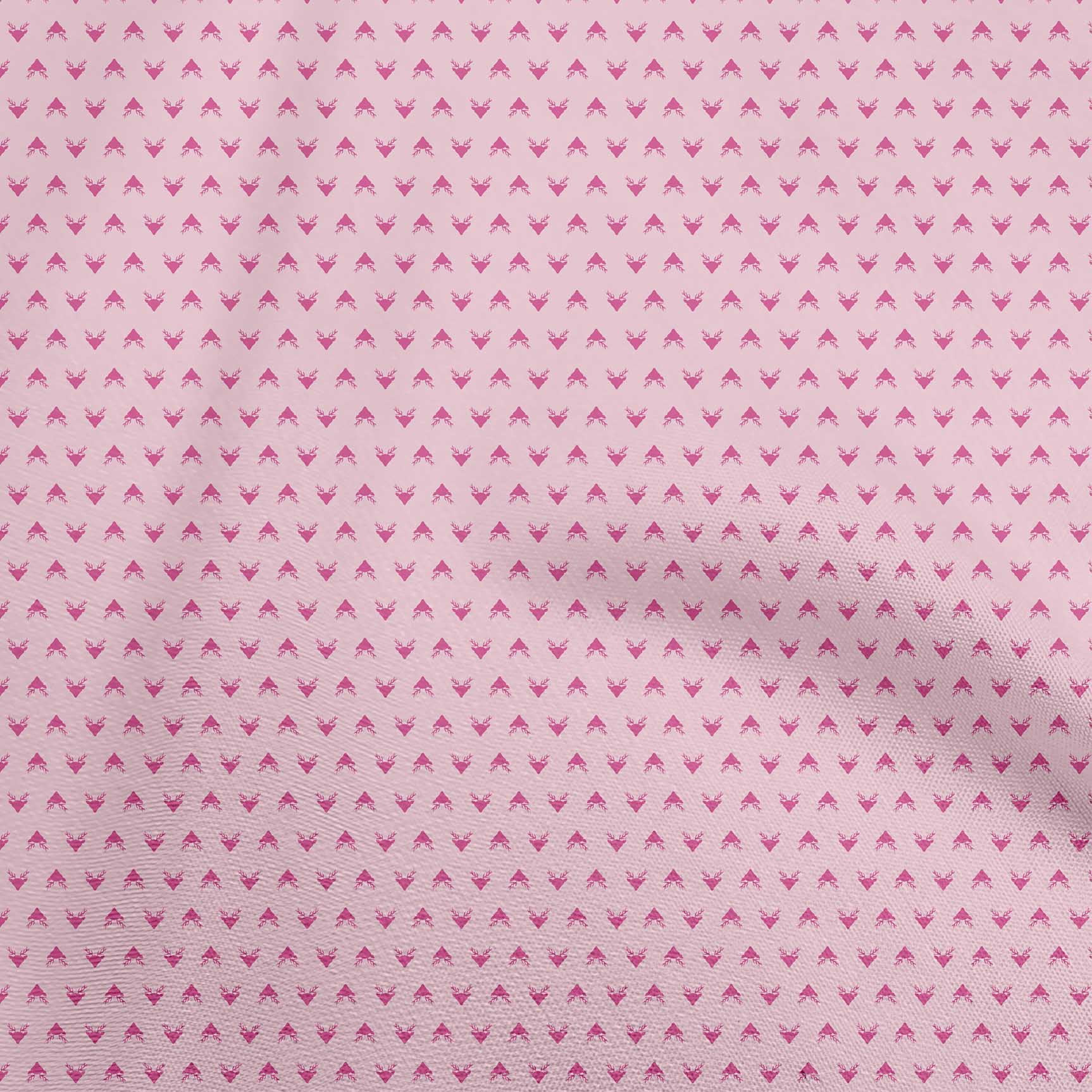 oneOone Velvet Light Pink Fabric Animal Fabric For Sewing Printed Craft Fabric By The Yard 58 Inch Wide