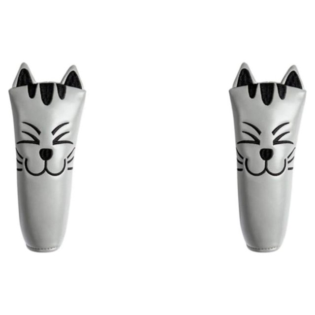 maskred Couvre-Têtes de Golf Maillé Putter Pros Équipement d'Entraînement Extérieur 3 Fairwaywood Gris Droit 2Ensemble