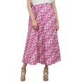 thumbnail image 4 of Phagun Jupe Portefeuille Longue Réversible en Coton Imprimé Ikat Rose pour Femme pour l'Été, 4 of 6