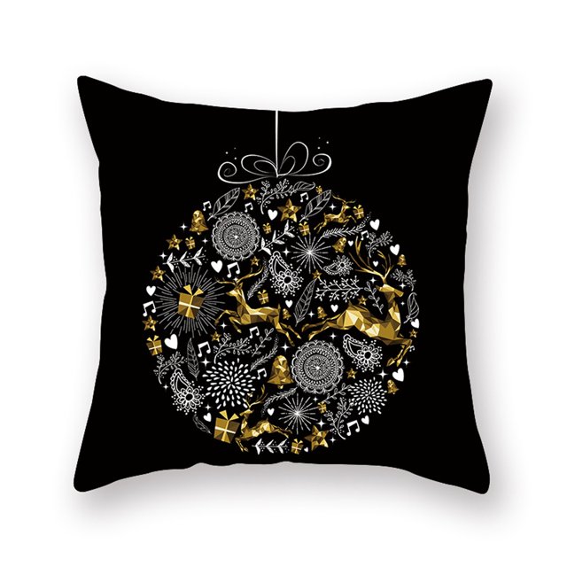 Opperiaya Taie d'Oreiller de Noël Housse de Coussin Imprimée Housse de Coussin