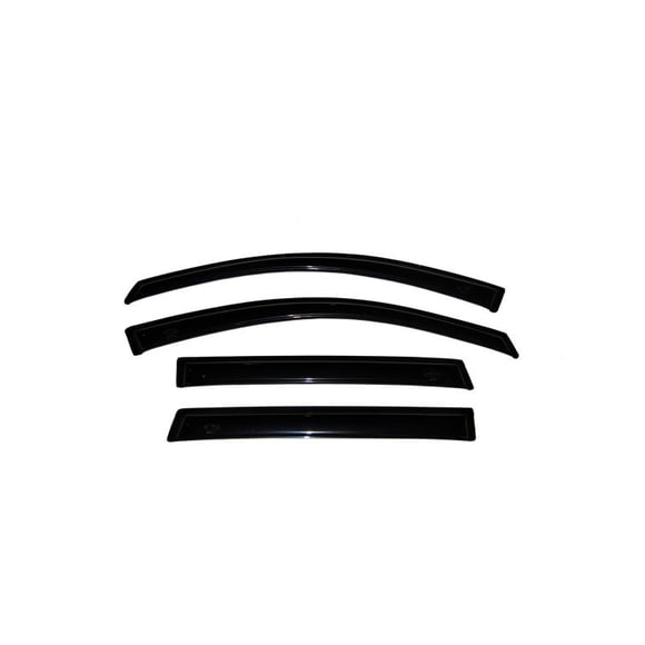 Fits 2022-2024 Acura MDX Auto Ventshade Rainguard 94196 Ventvisor Deflector; Aerodynamic Design; Outside Channel; Smoke; Acrylic; Set Of 4