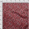 thumbnail image 3 of oneOone Velvet Red Fabric Abstract Diy Clothing Quilting Fabric Print Fabric By Yard 58 Inch Wide, 3 of 4