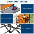 thumbnail image 4 of Gaderth Camping Directors Chair,Oversized Portable Folding Chair,Camping Chair Lawn Chair With Side Table For Adults Support 400 lbs,For Concert Sports Picnic Beach Fishing,2PCS, 4 of 8