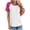 Hot Pink2, variant on AherBiu T Shirts for Women Crew Neck Short Sleeve Comfy Tshirts Summer Casual Basic Tees Color Block